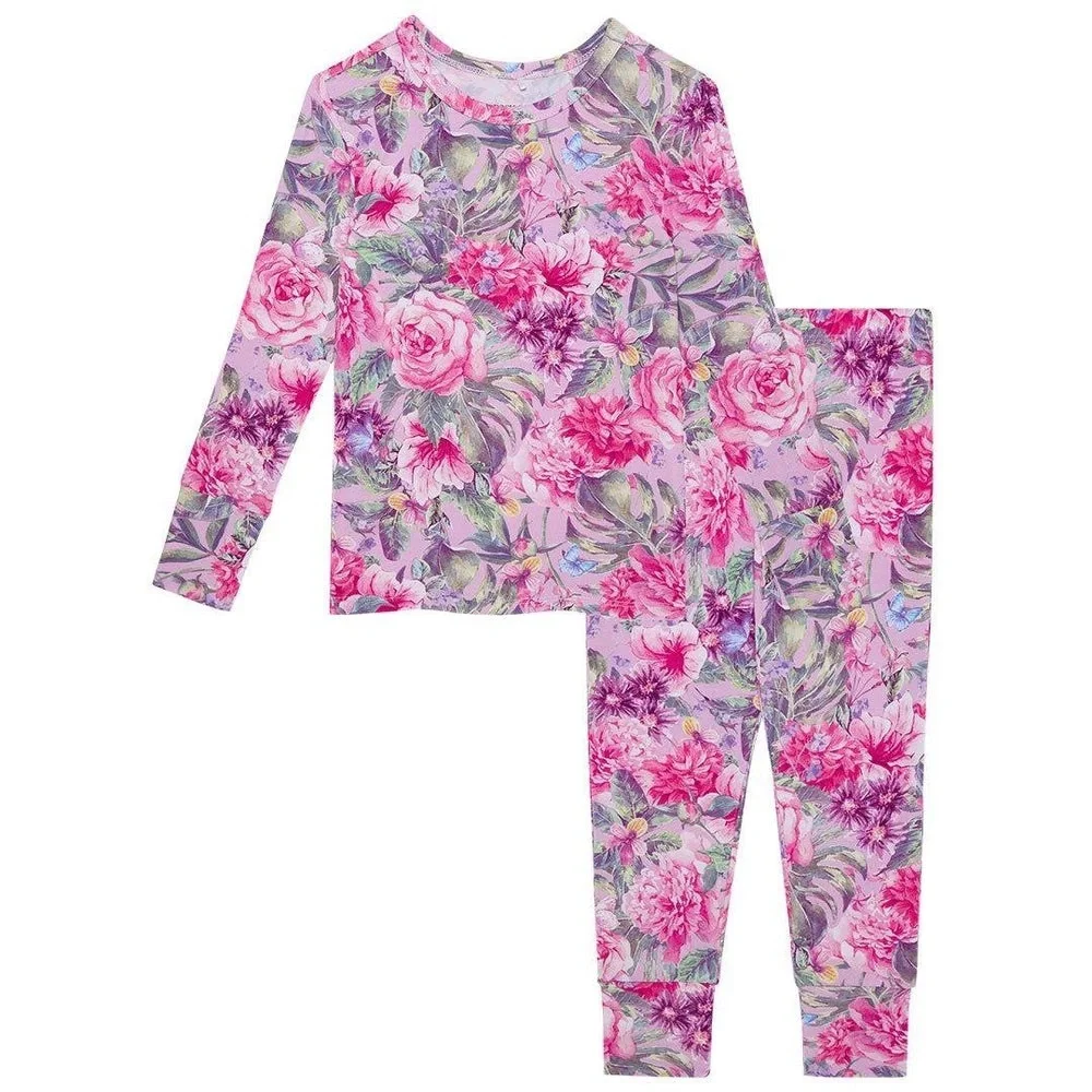 Posh Peanut / Bamboo Classic Pajama Set - Ellery (Floral)